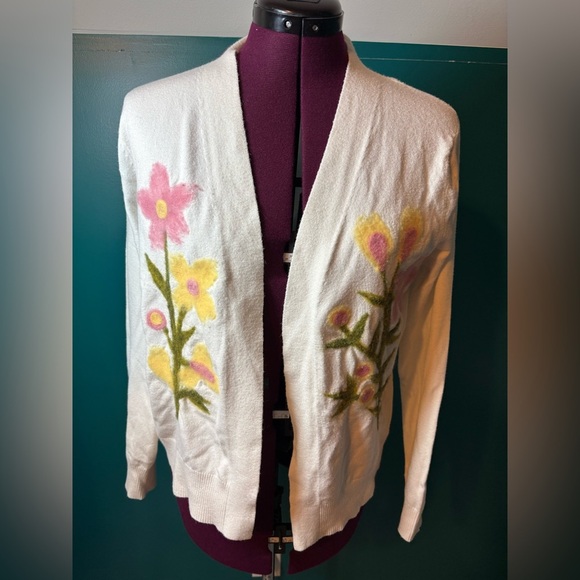 Aedan Floral Open-Front Cardigan Sweater - Picture 1 of 4
